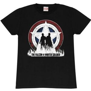 MARVEL Grey Graphic T-shirt The Falcon & the Winter Soilder sz Med